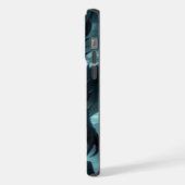 Dunkel, mittelalterlicher Drache iPhone Hülle (Linke Seite)