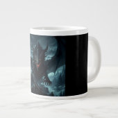 Dunkel, mittelalterlicher Drache Jumbo-Tasse (Vorderseite Rechts)