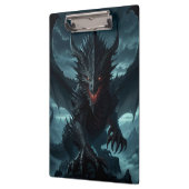Dunkel, mittelalterlicher Drache Klemmbrett (Links)