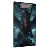 Dunkel, mittelalterlicher Drache Klemmbrett (Rechts)