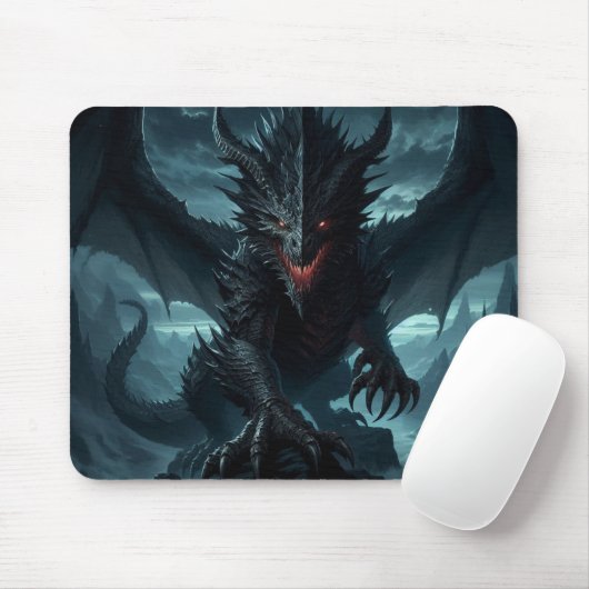 Dunkel, mittelalterlicher Drache Mousepad (Mit Mouse)