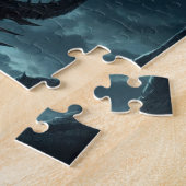 Dunkel, mittelalterlicher Drache Puzzle (Seite)