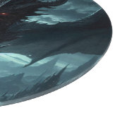 Dunkel, mittelalterlicher Drache Schneidebrett (Ecke)