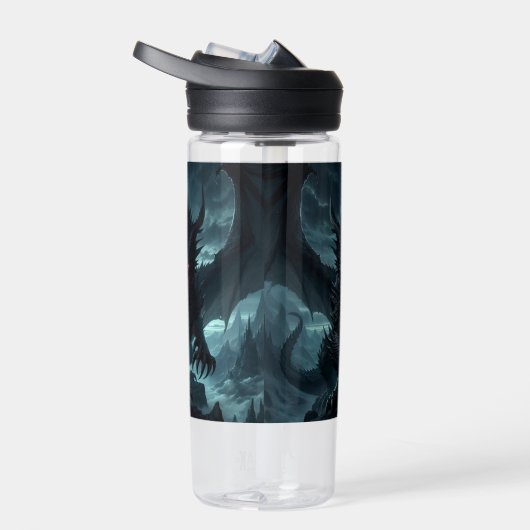 Dunkel, mittelalterlicher Drache Trinkflasche (Rechts)