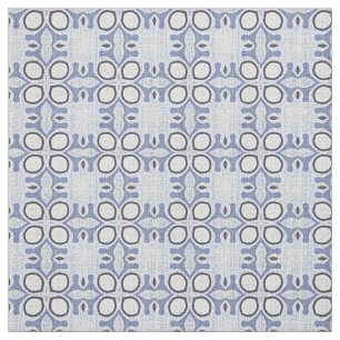 Dunkel Mittelhellpastellblau Bali Batik Muster Stoff