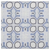 Dunkel Mittelhellpastellblau Bali Batik Muster Stoff (Muster)