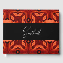 Dunkel-orange abstraktes Muster Hochzeit