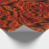 dunkel, orange, rot, Rose, Kunst, Metall, Blume, Geschenkpapier (Ecke)