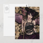 dunkel postkarte (Vorne/Hinten)