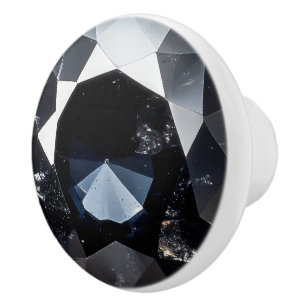 Dunkel-Spinel-Kristallmuster Keramikknauf
