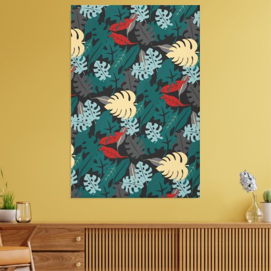 Dunkel tropisch leinwanddruck (Insitu (Wohnzimmer))