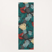 Dunkel tropisch yogamatte (Vorderseite)