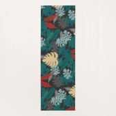 Dunkel tropisch yogamatte (Rückseite)