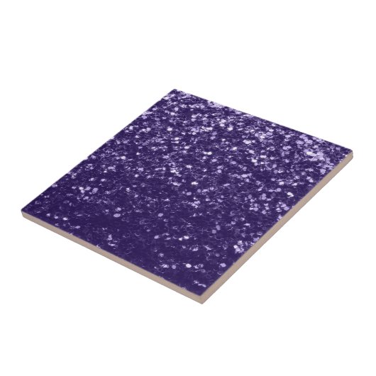 Dunkel ultra violett lila Glitzer Glitzern Fliese (Seite)