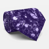 Dunkel ultra violett lila Glitzer Glitzern Krawatte (Gerollt)