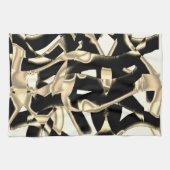 Dunkel- und beigefarbene Schrotte oder Klebeband Geschirrtuch (Horizontal)