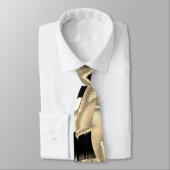 Dunkel- und beigefarbene Schrotte oder Klebeband Krawatte (Gebunden)