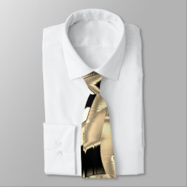 Dunkel- und beigefarbene Schrotte oder Klebeband Krawatte