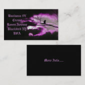 Dunkel und einmalig visitenkarte (Vorne/Hinten)