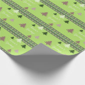 Dunkel und hellgrün geschenkpapier (Ecke)