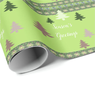 Dunkel- und Hellgrün Geschenkpapier
