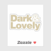 Dunkel und hübsch klassisch aufkleber (Blatt)