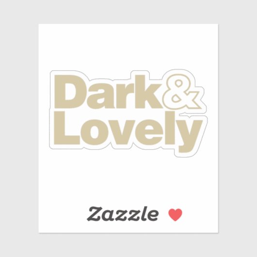 Dunkel und hübsch klassisch aufkleber (Blatt)