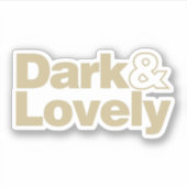 Dunkel und hübsch klassisch aufkleber (Vorderseite)