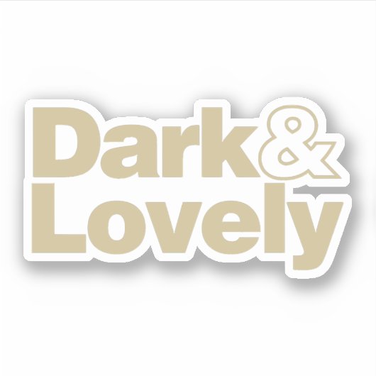 Dunkel und hübsch klassisch aufkleber (Vorderseite)