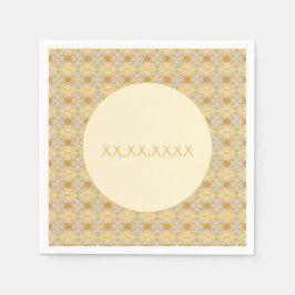 Dunkel und leicht Gold Gemustert klein Serviette