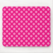 Dunkel und leicht rosa Polka-Punkte Mousepad (Vorne)