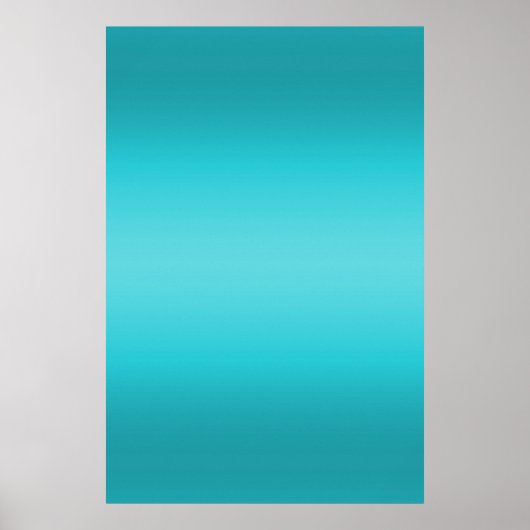 Dunkel und Licht Aqua Blauer Strahl - Türkis Poster (Vorne)