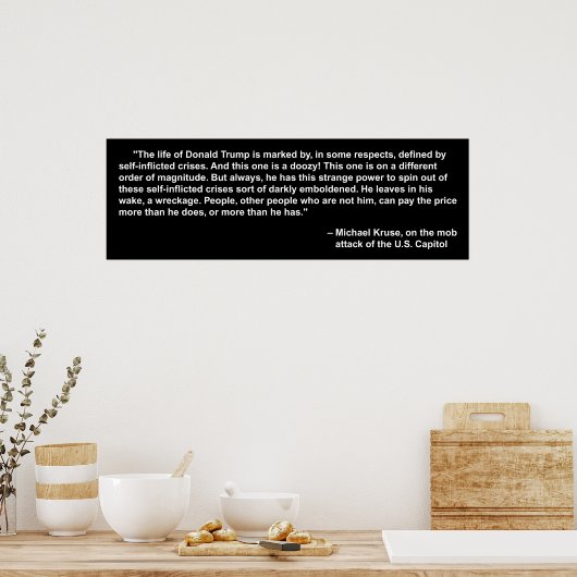 'dunkel verhärtetes' Poster (Küche)