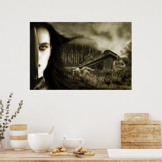 Dunkel waren meine Träume in letzter Zeit Poster (Küche)