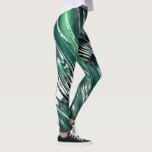 Dunkel zu Hellgrün Leggings (Rechts)