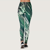Dunkel zu Hellgrün Leggings (Rückseite)