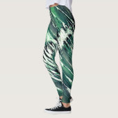Dunkel zu Hellgrün Leggings (Links)