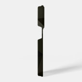 Dunkelarmee graubraunes, schwarzes geometrisches M iPhone Hülle (Rechte Seite)