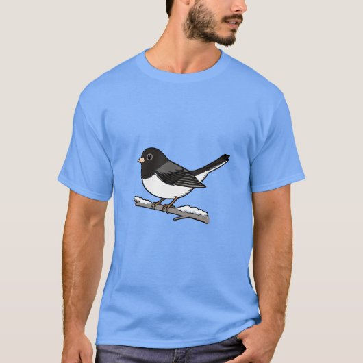 Dunkeläugiger Junco Schneevogel T-Shirt (Vorderseite)