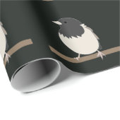 Dunkeläugiger Junco-Vogel Geschenkpapier (Rolleneckpunkt)