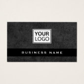 Dunkelbeton-Visitenkarte für kundenspezifisches Lo (Vorderseite)