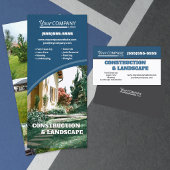 Dunkelblau, Anthrazitgrau, Weißes Logo Geschäft Visitenkarte