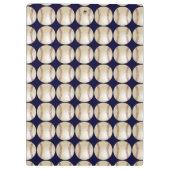 Dunkelblau, Baseball, Name, Geschenk für den Coach Klemmbrett (Rückseite)