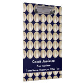 Dunkelblau, Baseball, Name, Geschenk für den Coach Klemmbrett (Rechts)