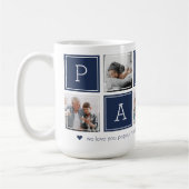 Dunkelblau | Benutzerdefinierte Papou 5-Foto-Farbb Kaffeetasse (Links)