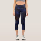 Dunkelblau Capri Leggings (Vorderseite)