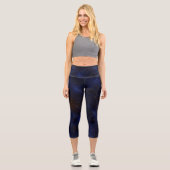 Dunkelblau Capri Leggings (Vorderseite)