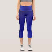Dunkelblau Capri Leggings (Vorderseite)