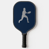 dunkelblau, einfach und weiß pickleball schläger (Rückseite)