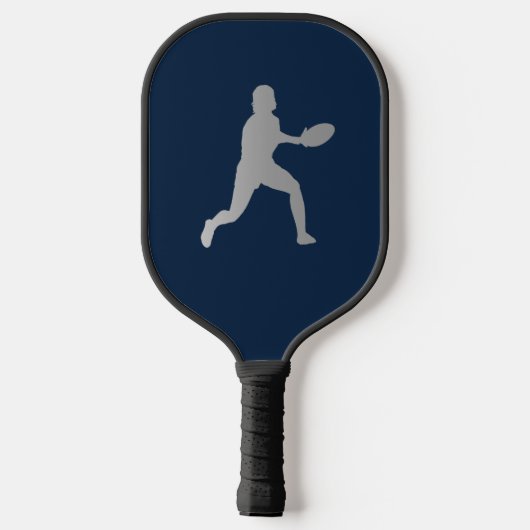 dunkelblau, einfach und weiß pickleball schläger (Rückseite)